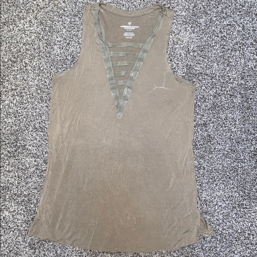 American Eagle green tank top